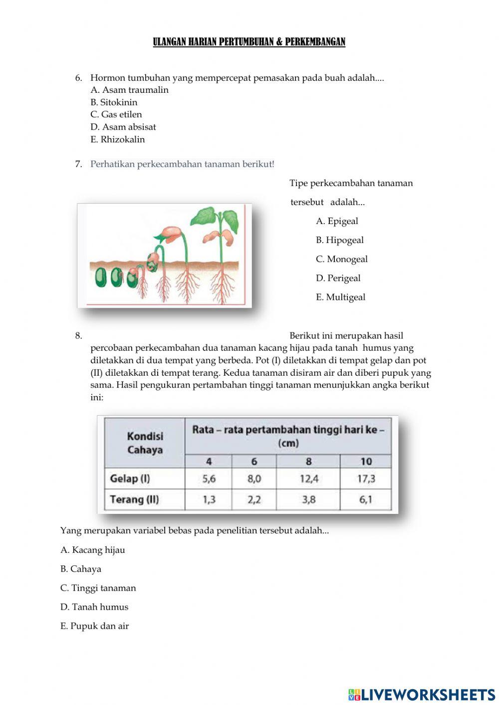 Uh pertumbuhan & perkembangan