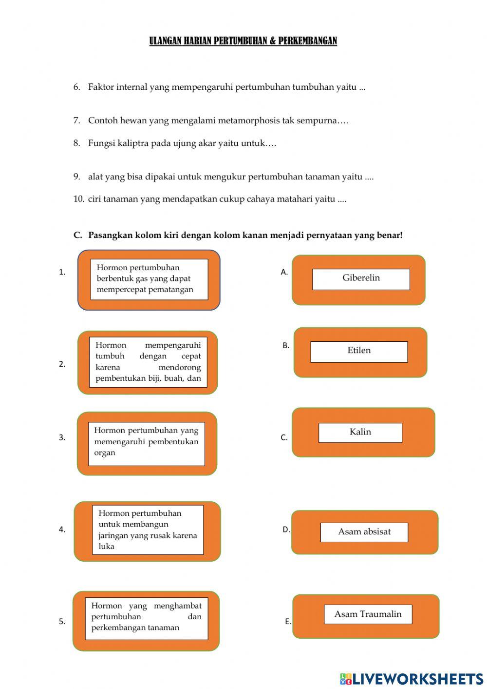 Uh pertumbuhan & perkembangan