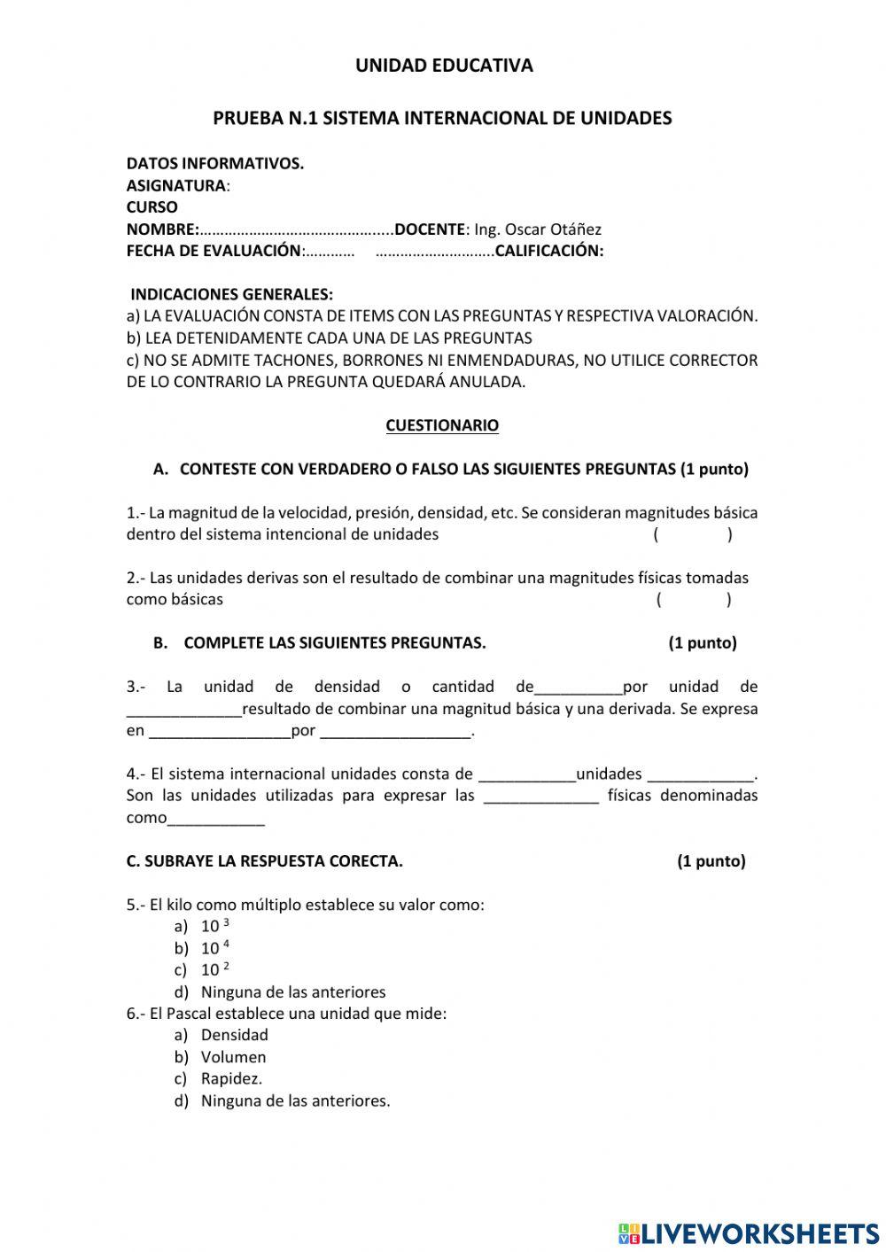 Sistema internacional de unidades