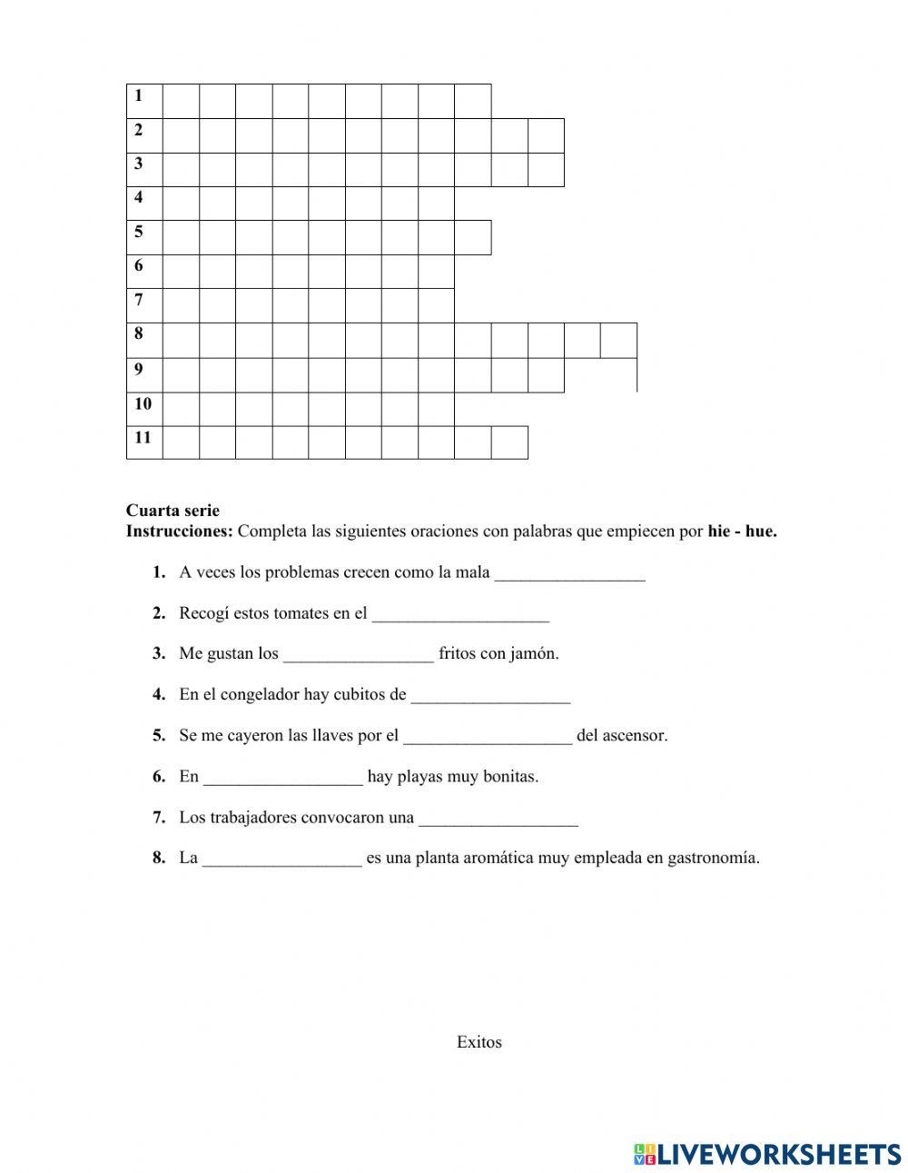 Examen de redacción