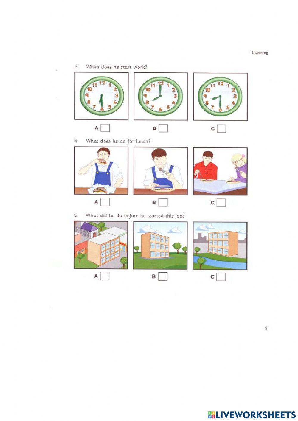 Flyers 1 - Test 1 - Listening