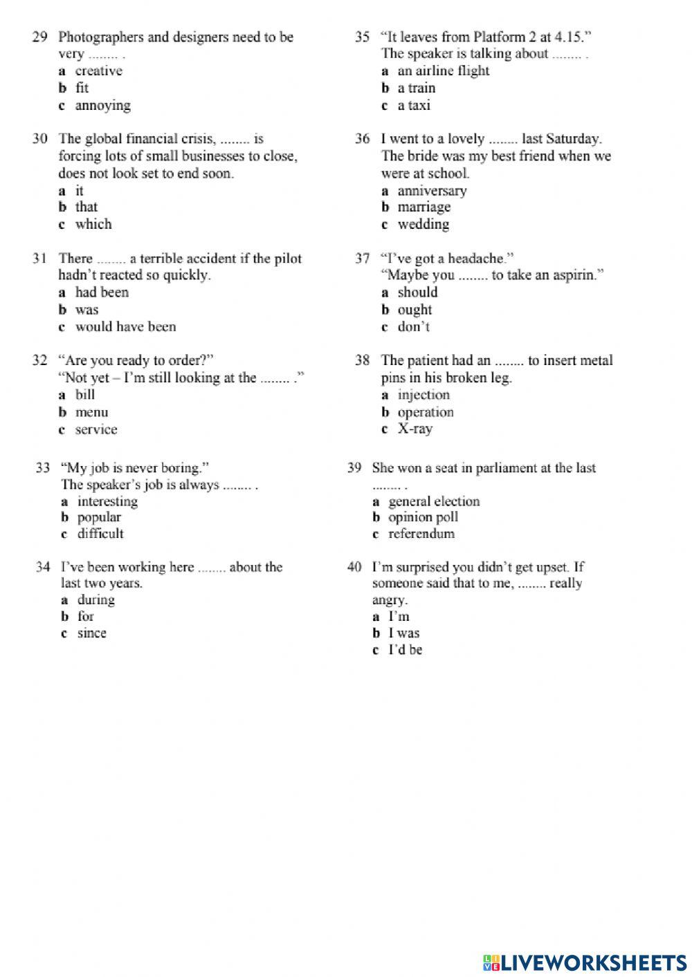 Level Test Level Test