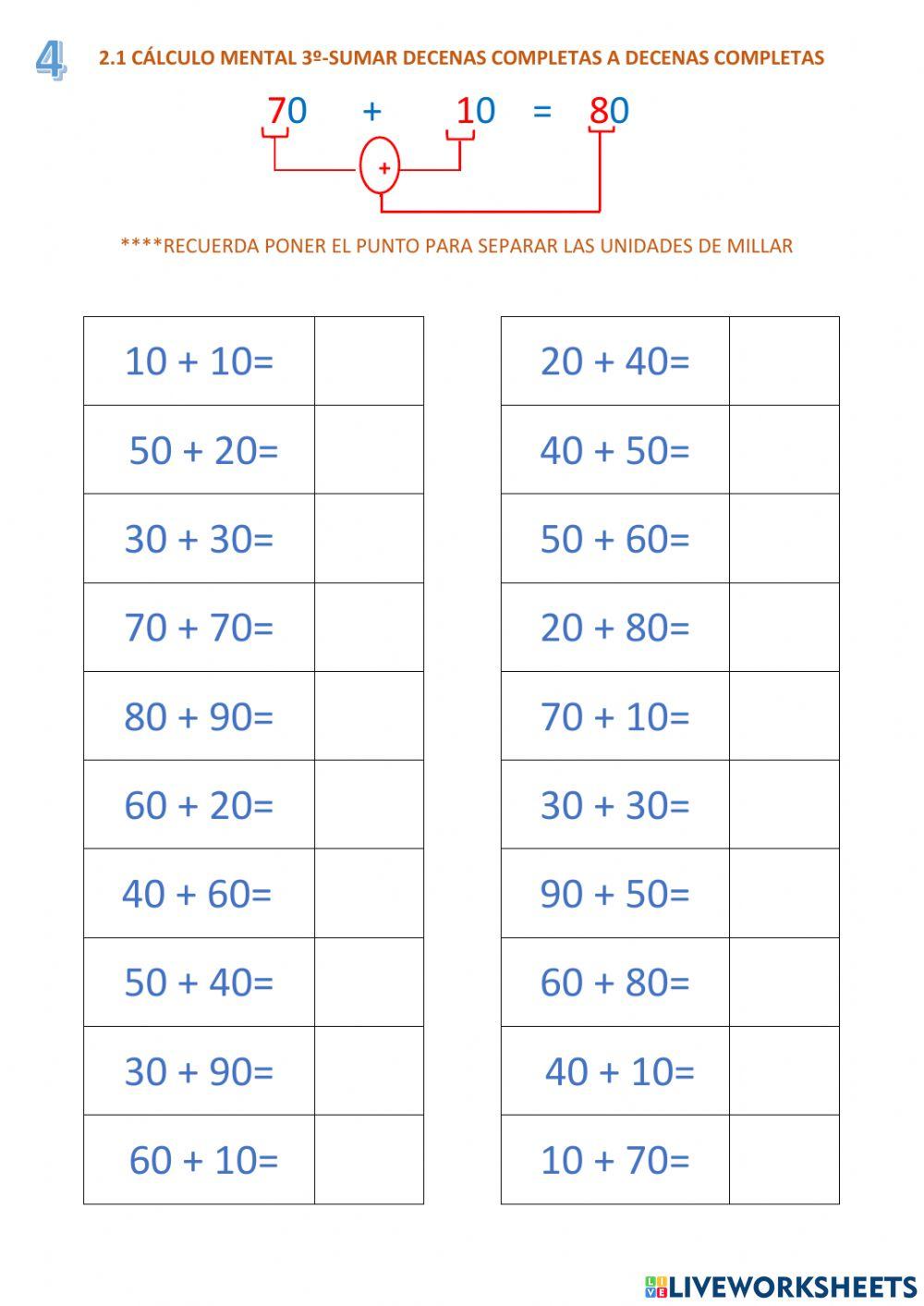3ºCalculo 2.1    20 + 30