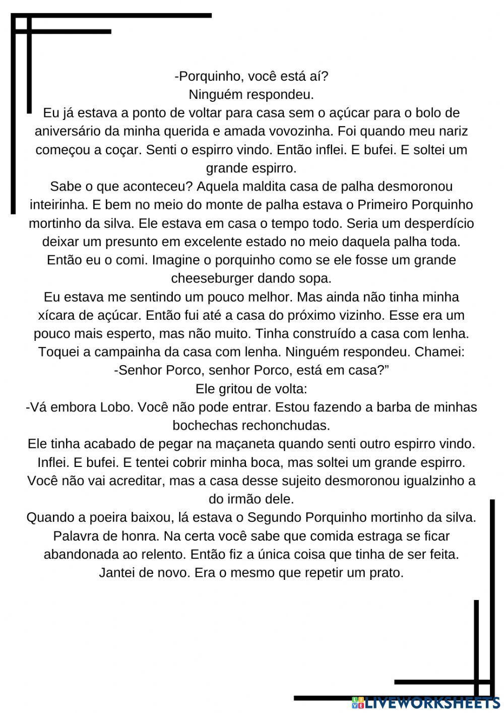 Historia dos Três Porquinhos