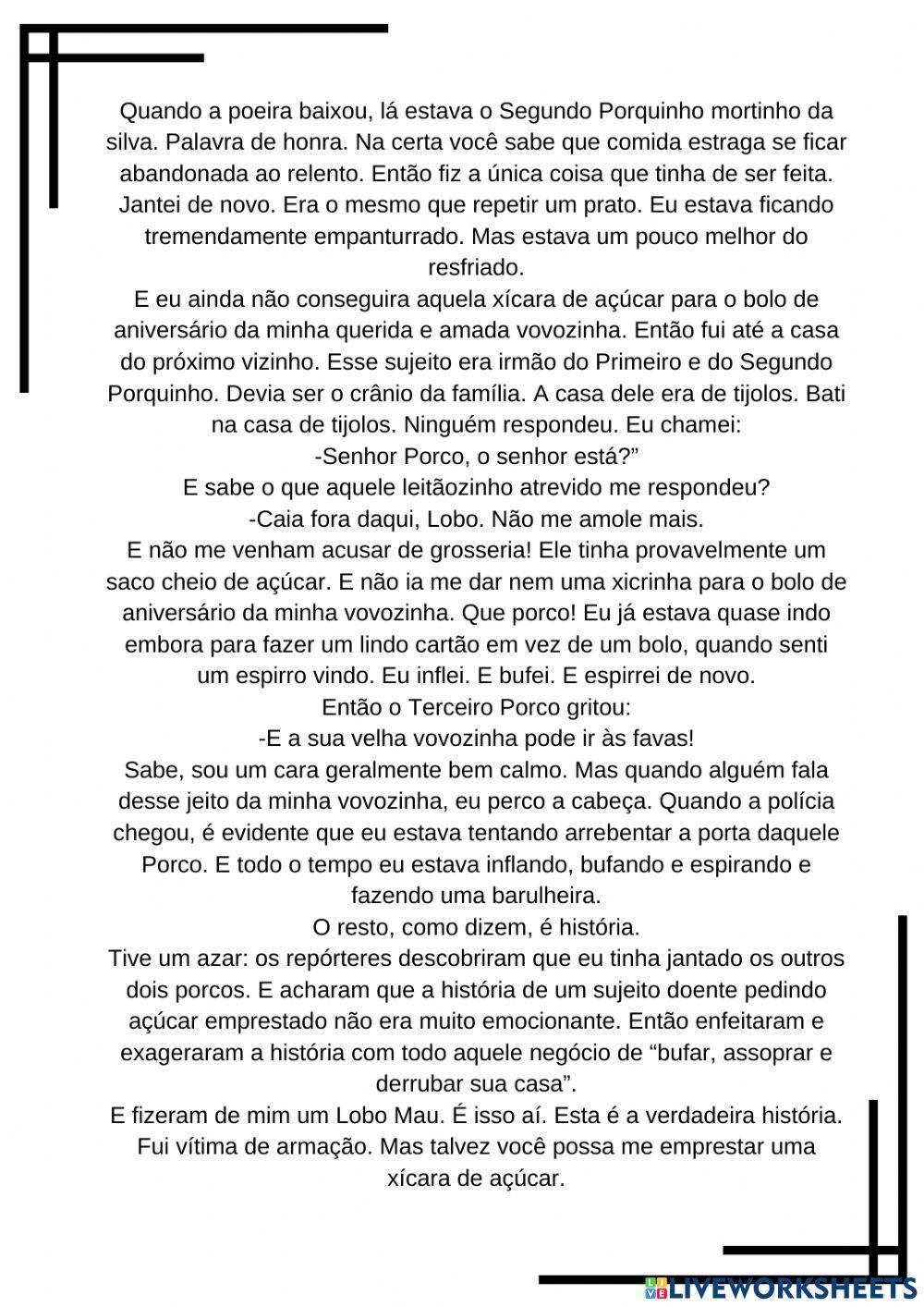 Historia dos Três Porquinhos