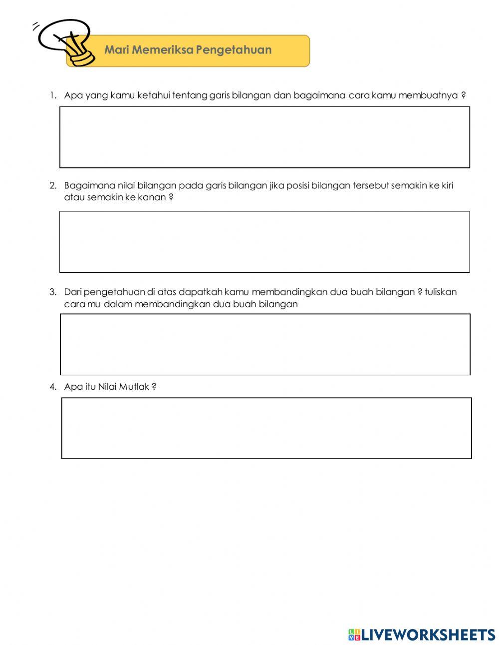 LKPD BIlangan Positif dan Negatif 1.2