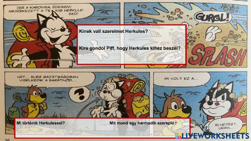 Piff és Herkules - szövegértés