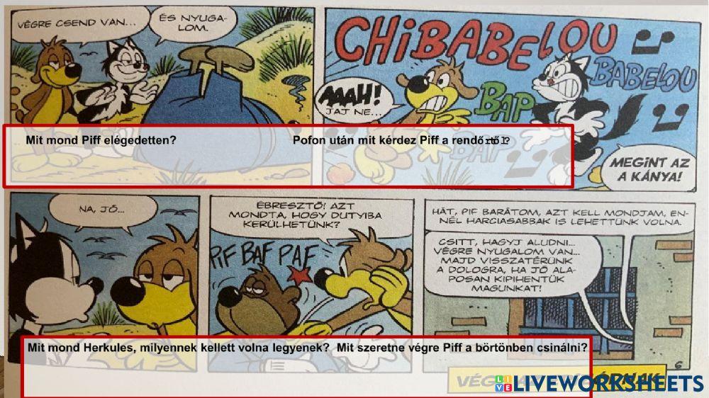 Piff és Herkules - szövegértés