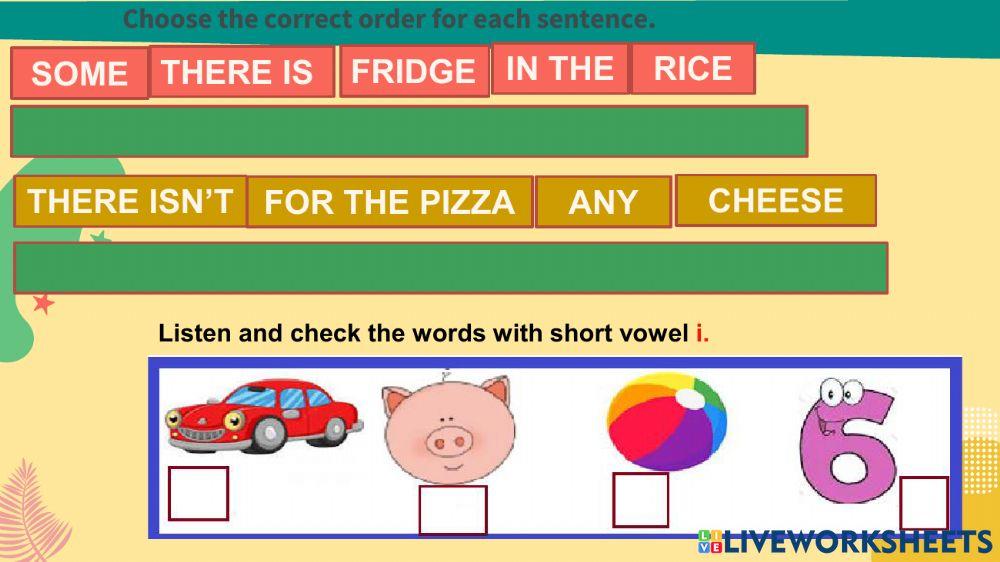 There is and there are