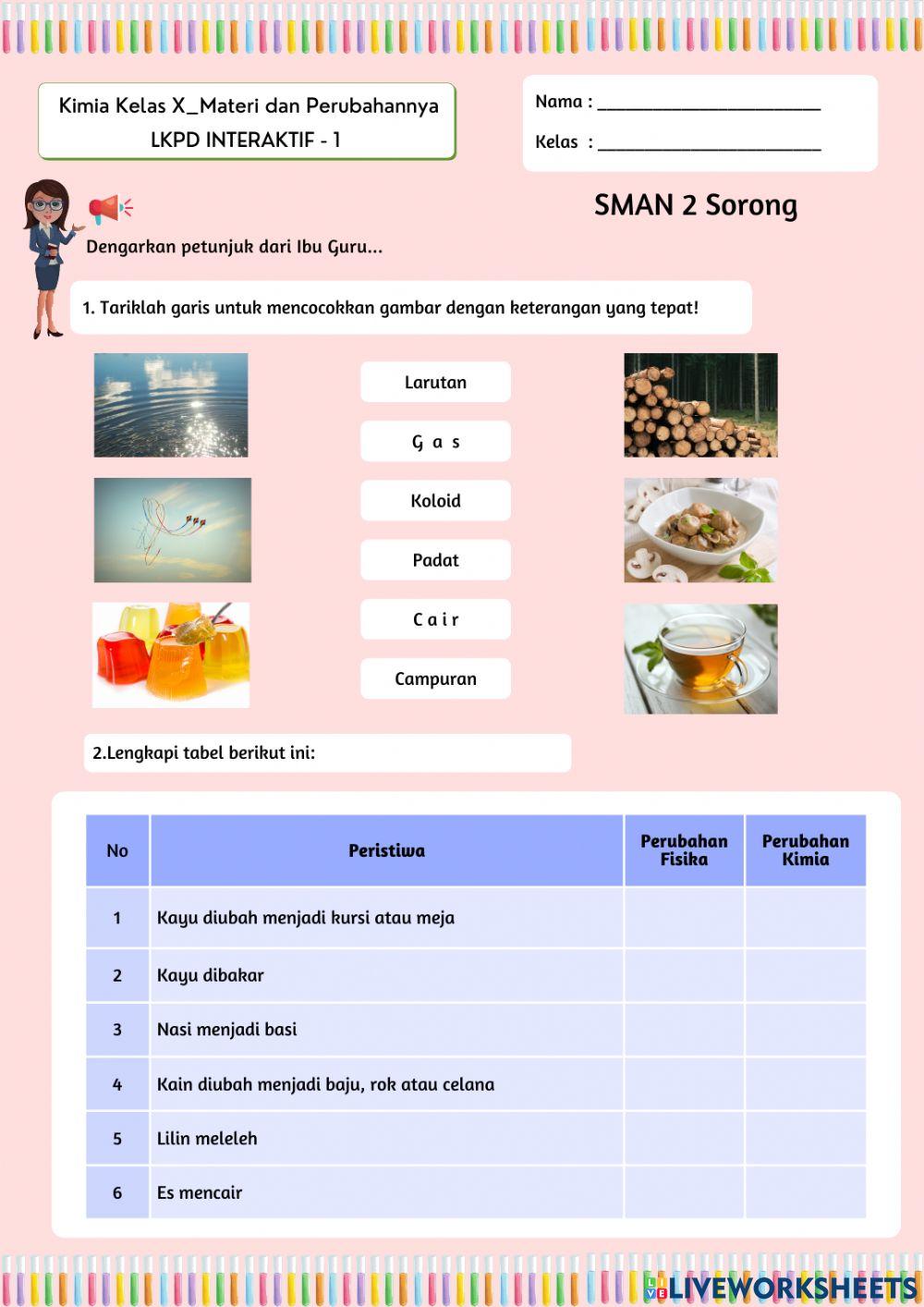Materi dan Perubahannya