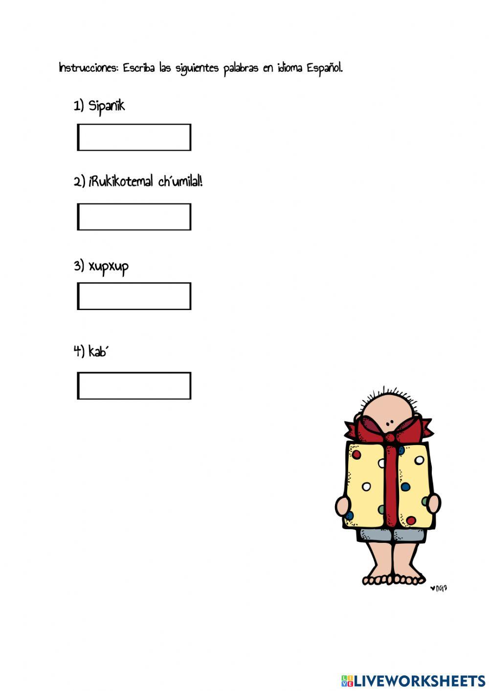 Vocabulario Kaqchikel