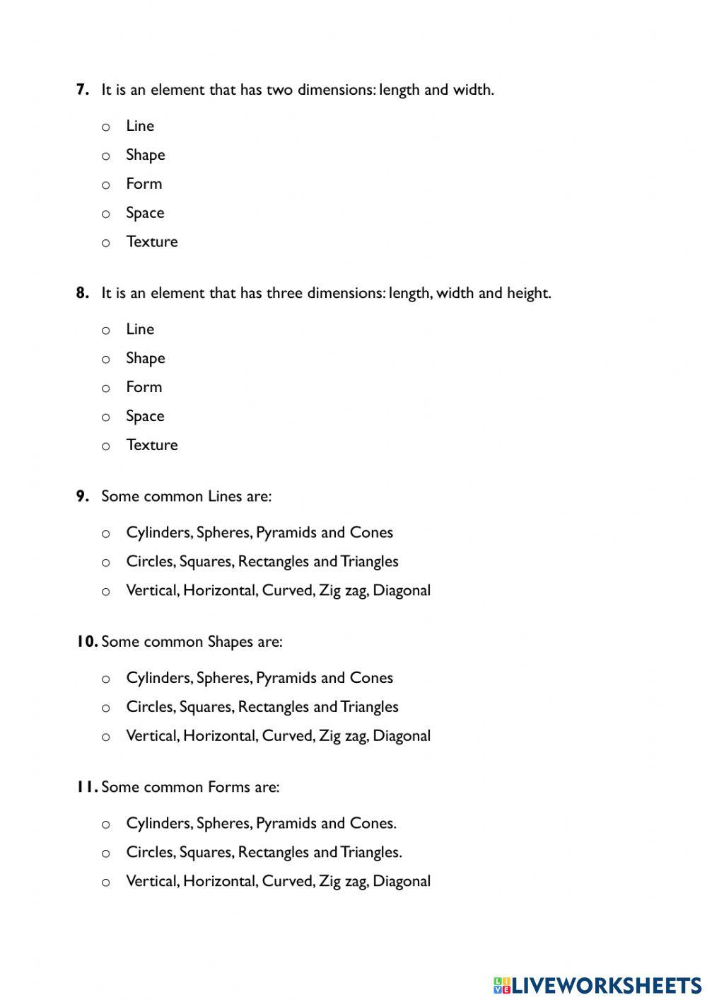 Listening Comprehension: Elements and Principles of Design