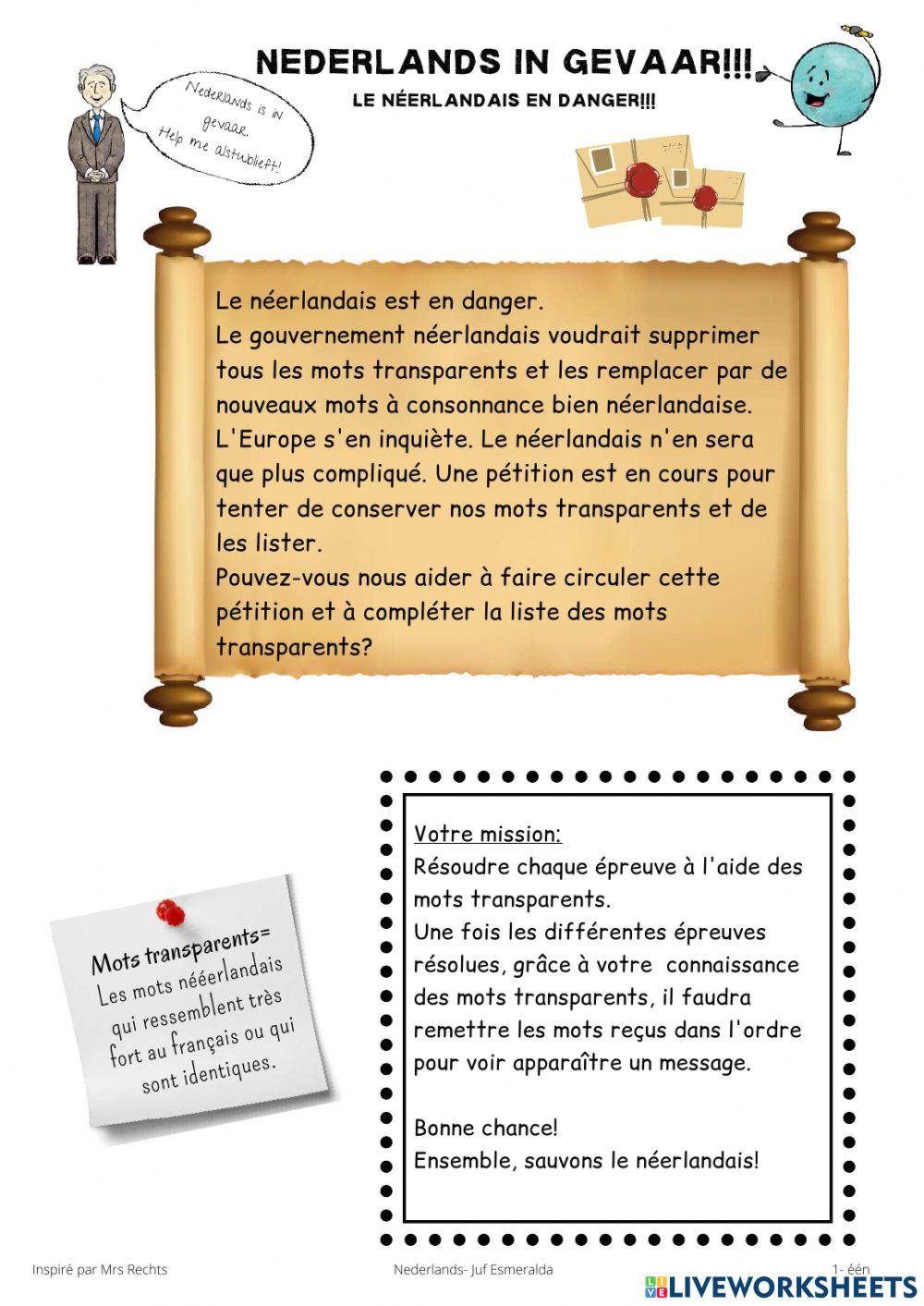 Nederlands is in gevaar