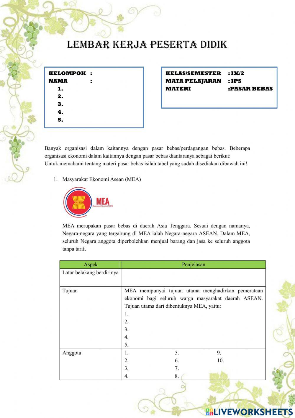 Lkpd pasar bebas