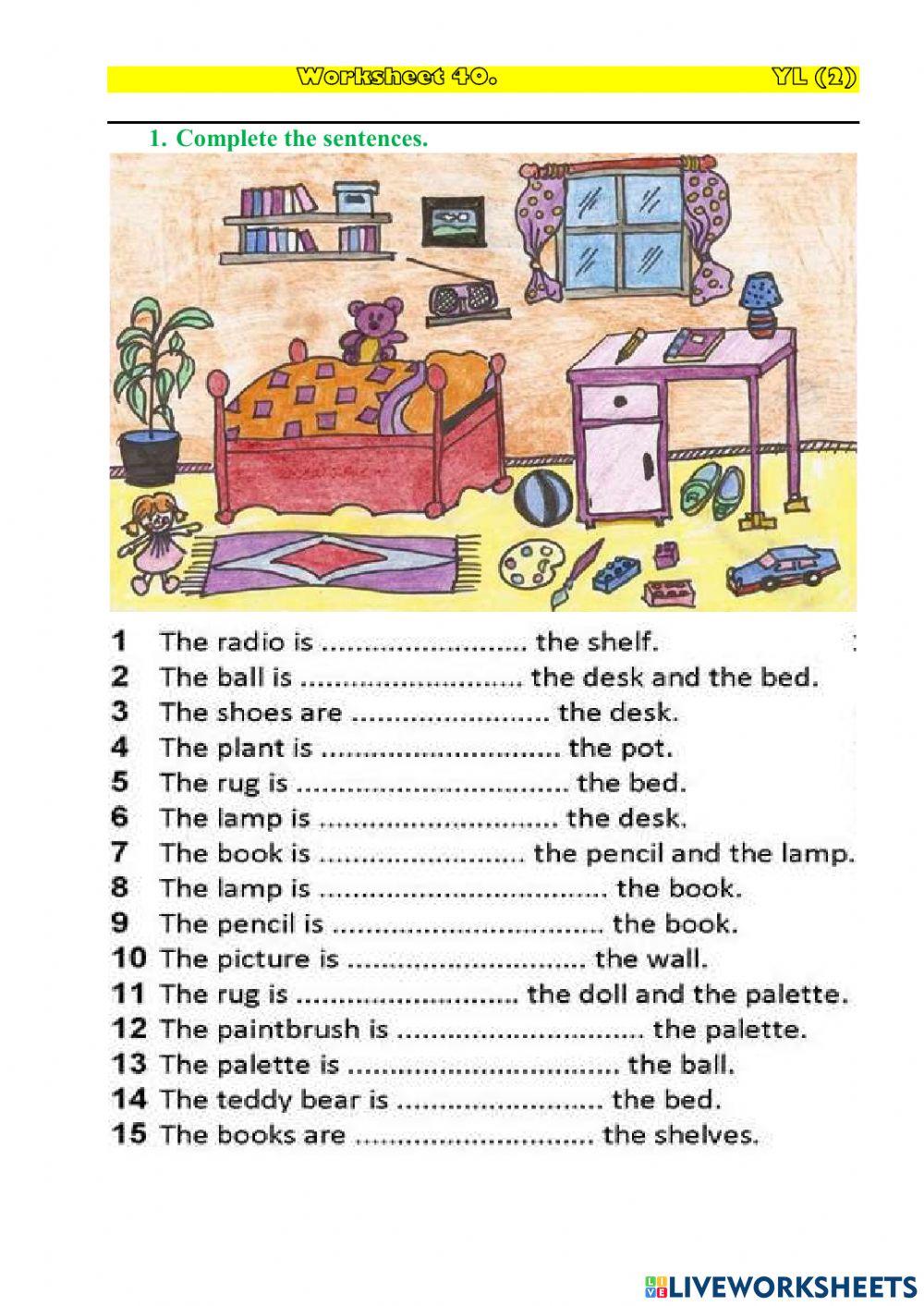 Worksheet 40 YL(2)