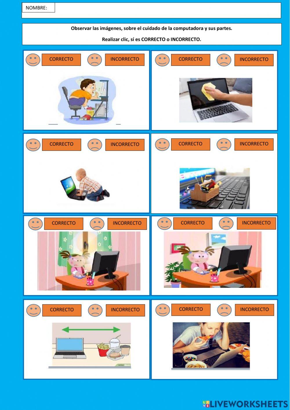 Ficha 1 cuidado de la computadora