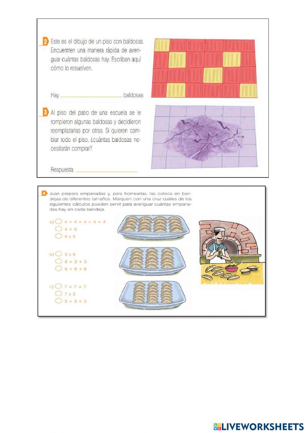 Problemas de multiplicación