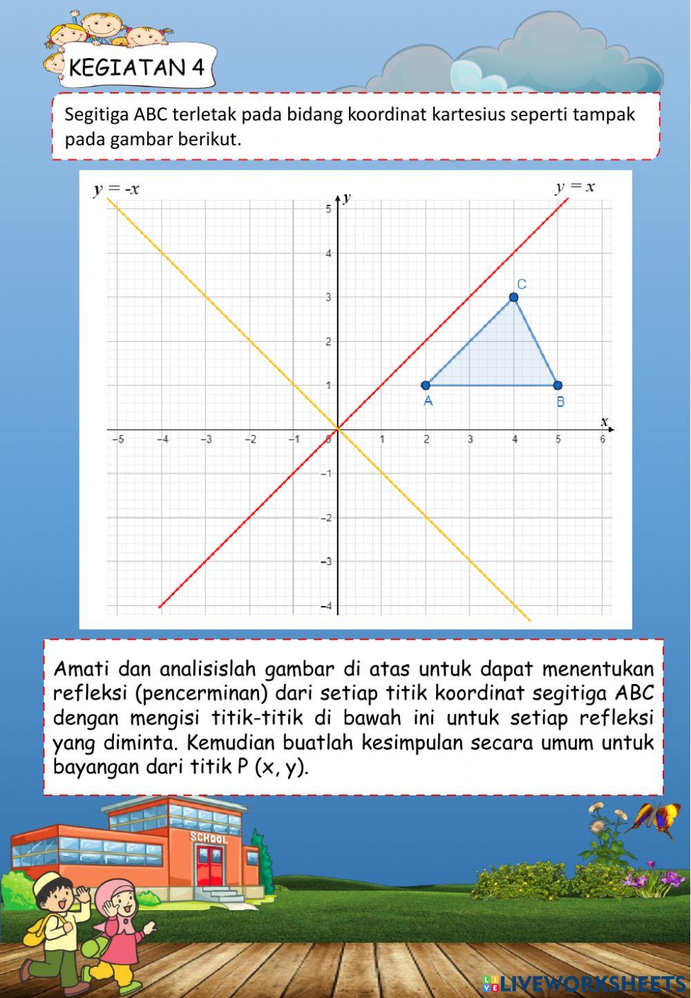 Lkpd transformasi geometri refleksi