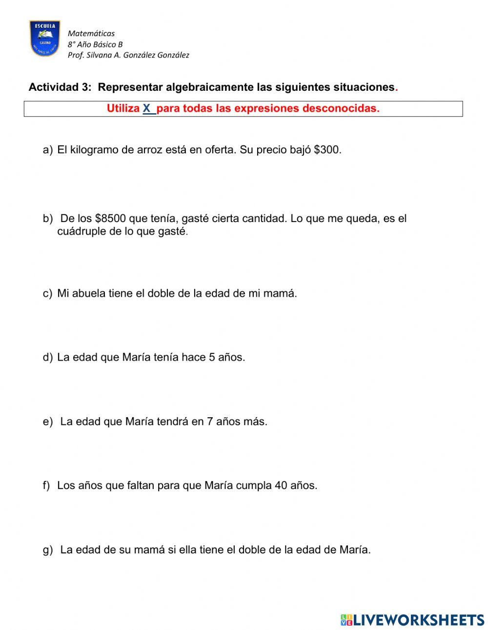 Cierre de Lenguaje Algebraico