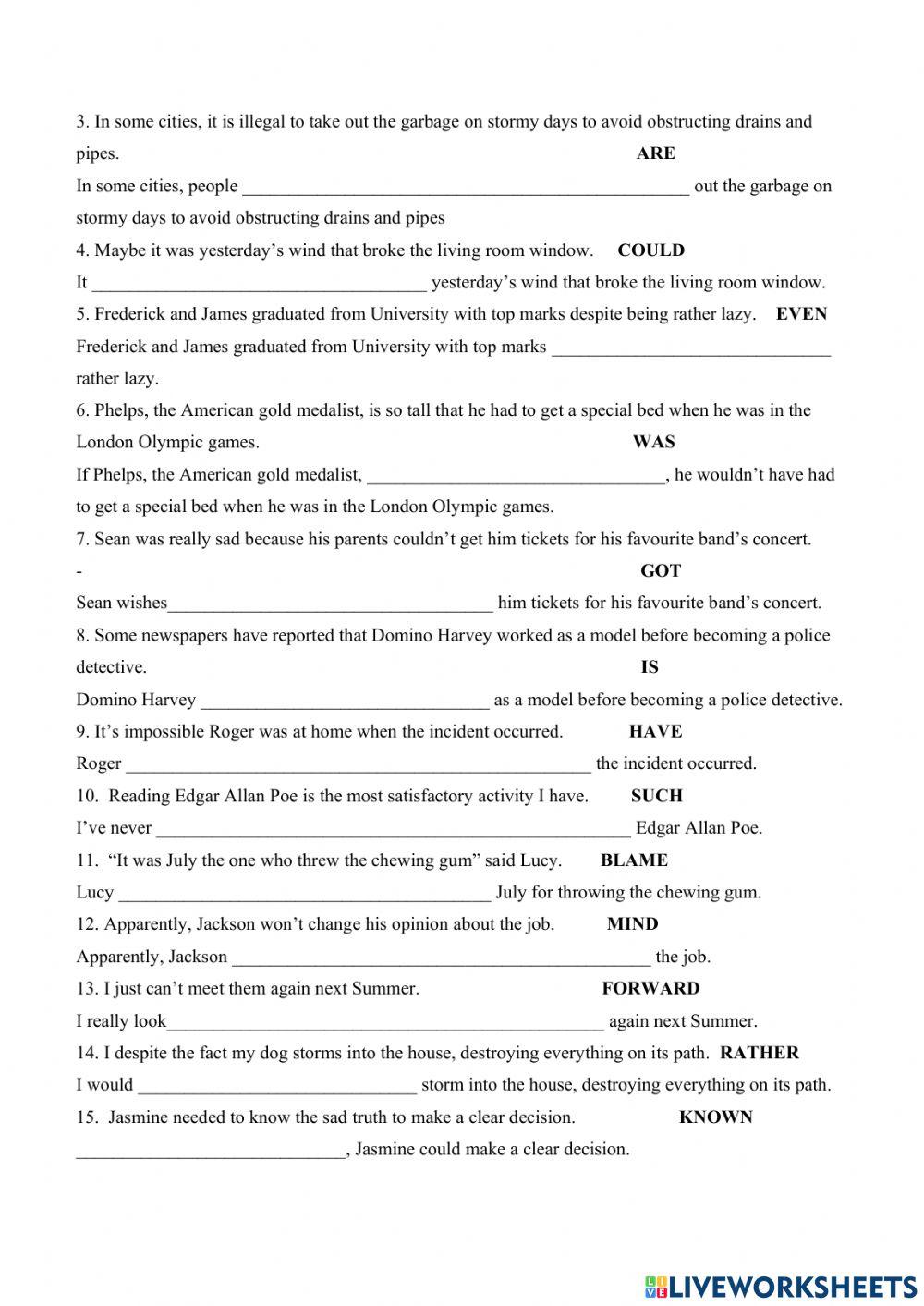 Senior 6 Ausgust Exam