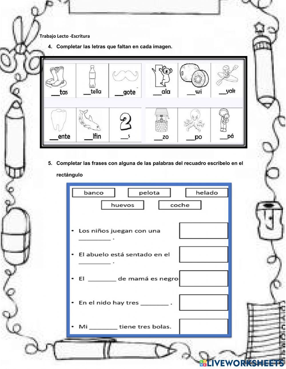 Trabajo de lecto-Escritura