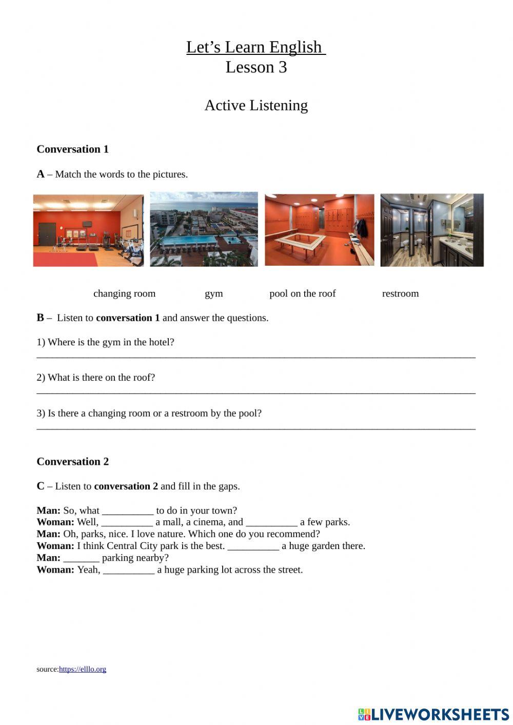 There is and there are