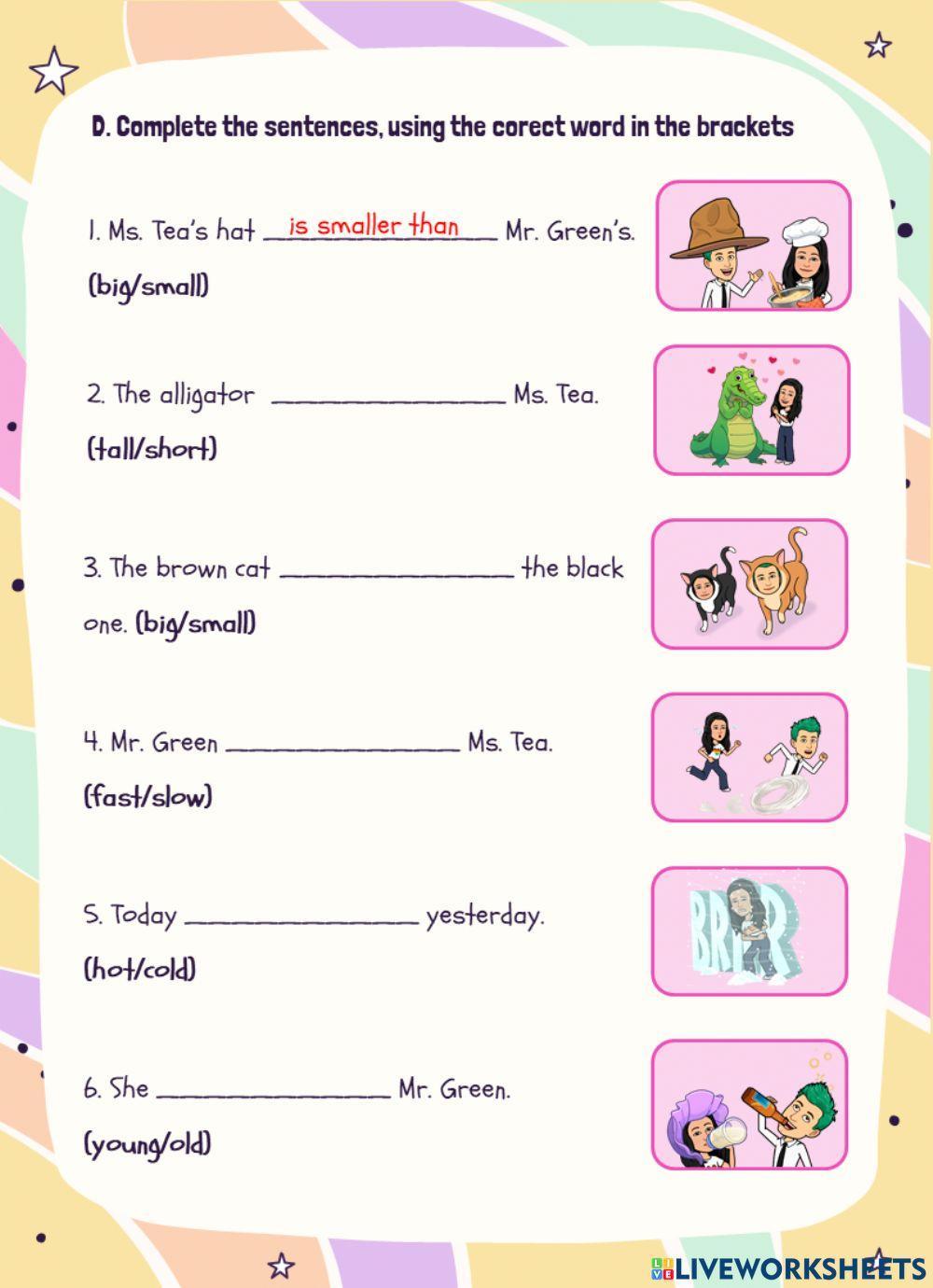 Comparative Adjectives