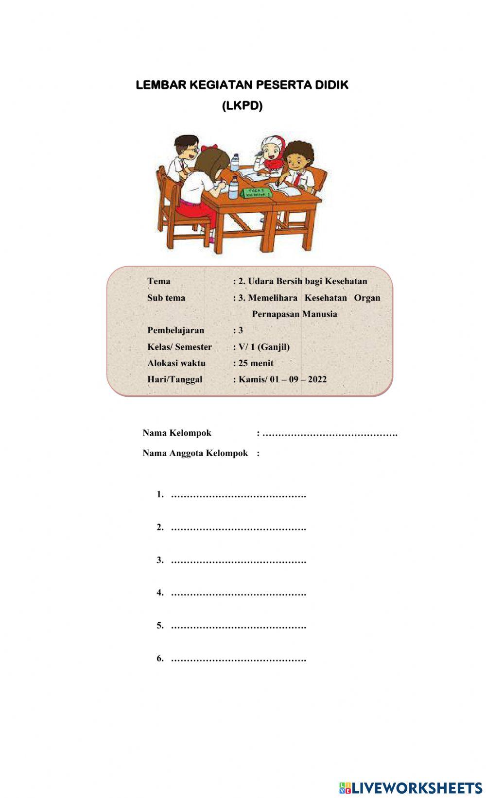 LKPD Tema 2 Subtema 3 Pembelajaran 3