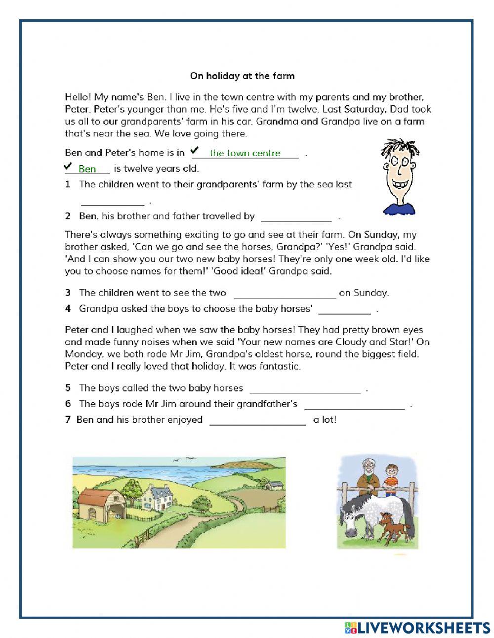 Lions:On holiday at the farm