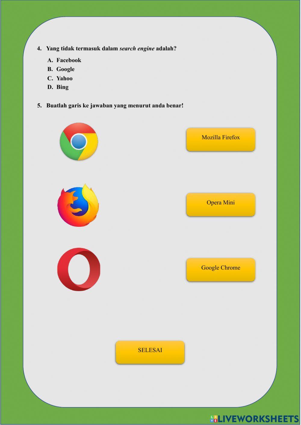 Peramban (Web Browser) dan Search Engine Kelas 7