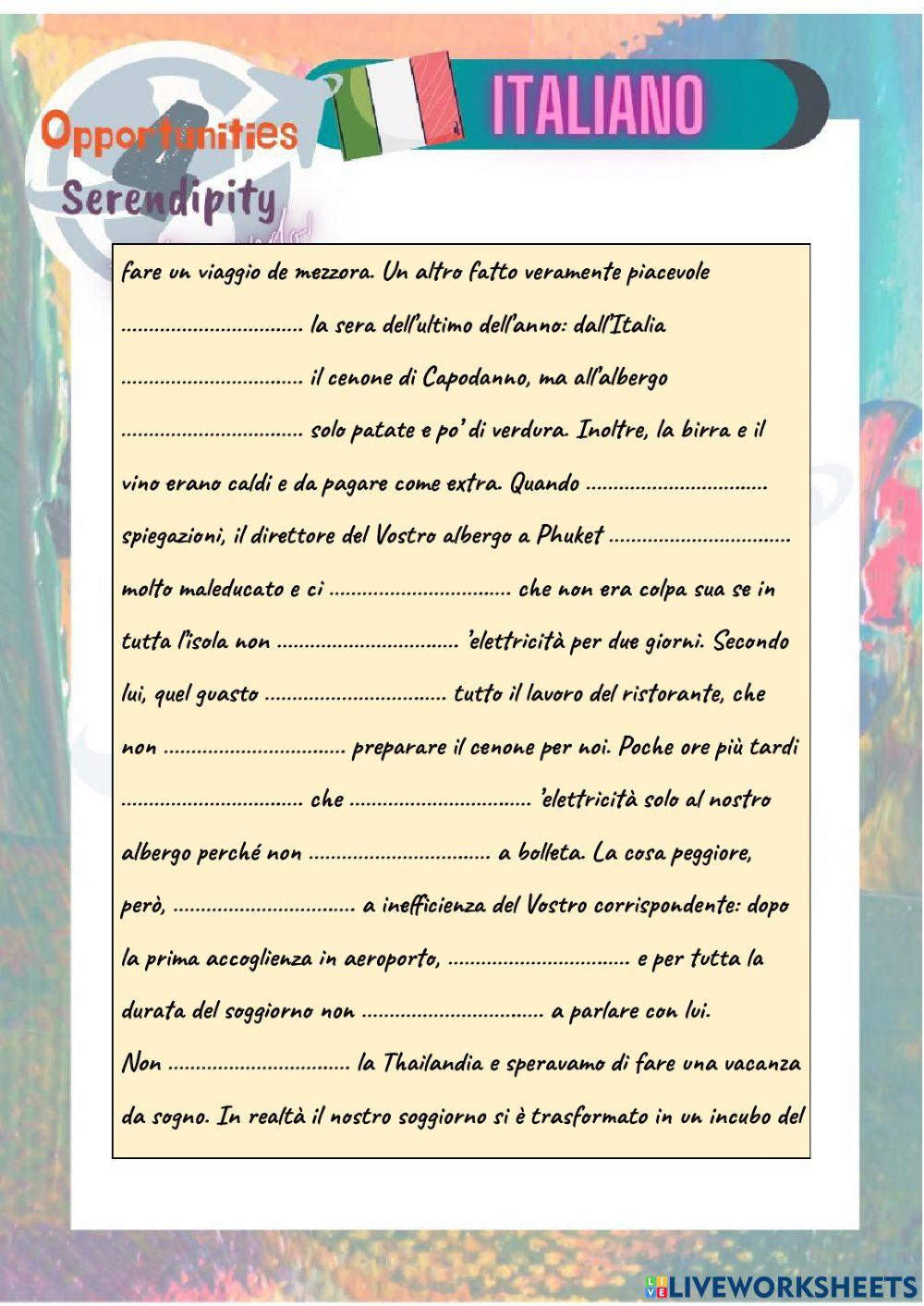 Progetto italiano, pratica