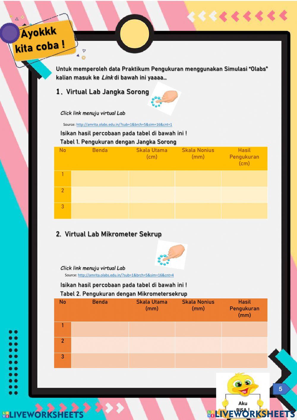 LKPD besaran dan pengukuran