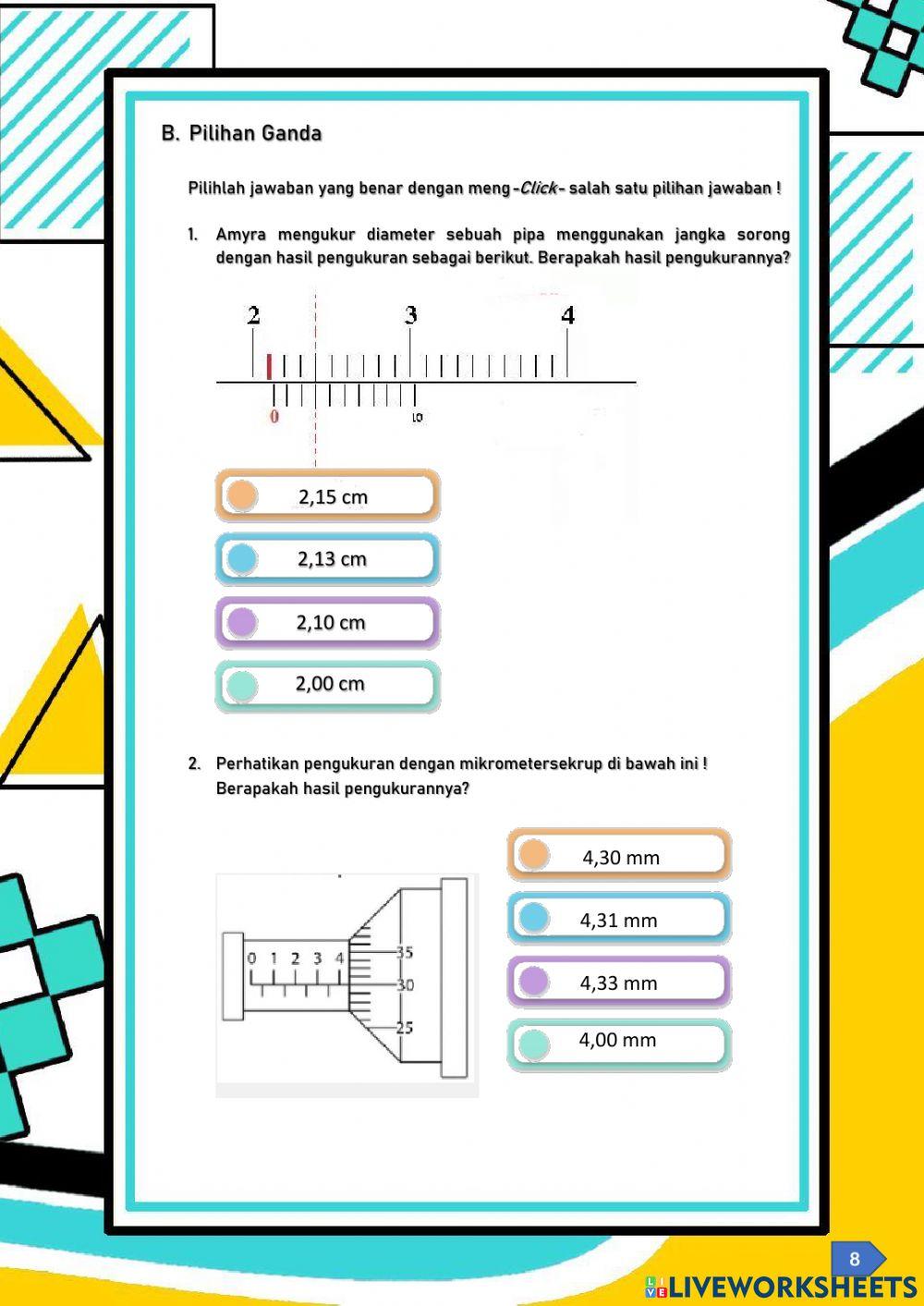 LKPD besaran dan pengukuran