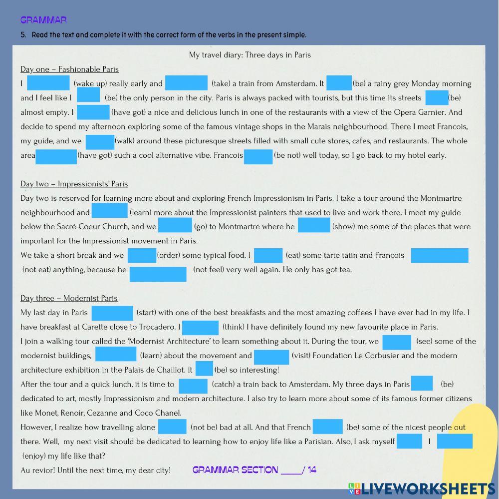 ADULTS II- written exam