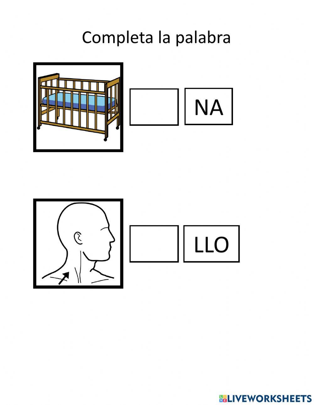 Completar la palabra