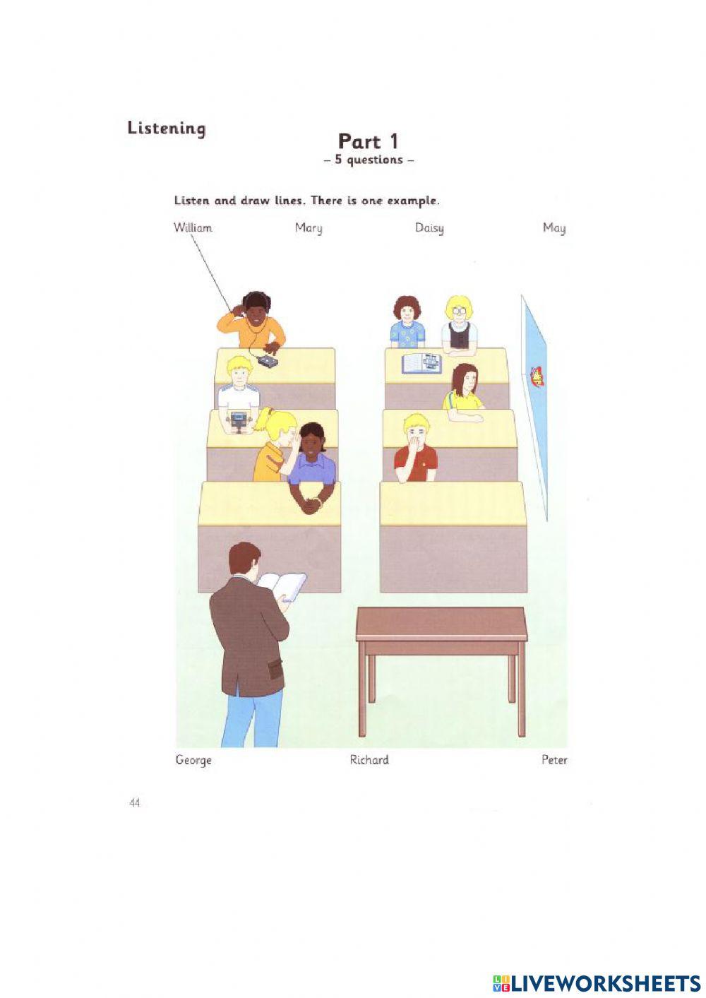 Flyers 1 - Test 3 - Listening