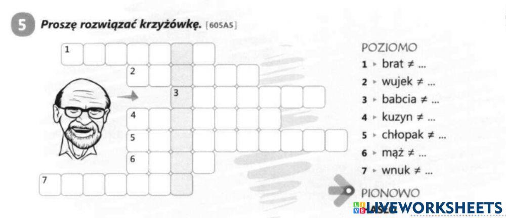 Rodzina - krzyżówka