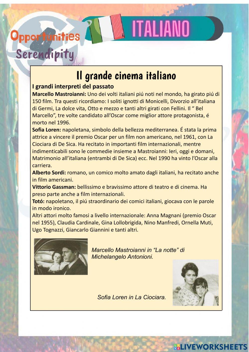 Progetto italiano, clase 12