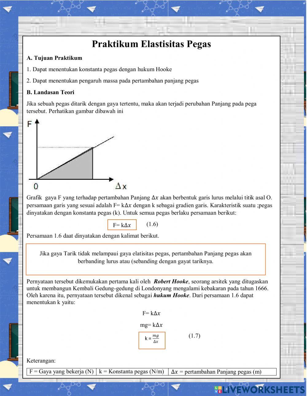 Fisika Elastisitas LKPD1