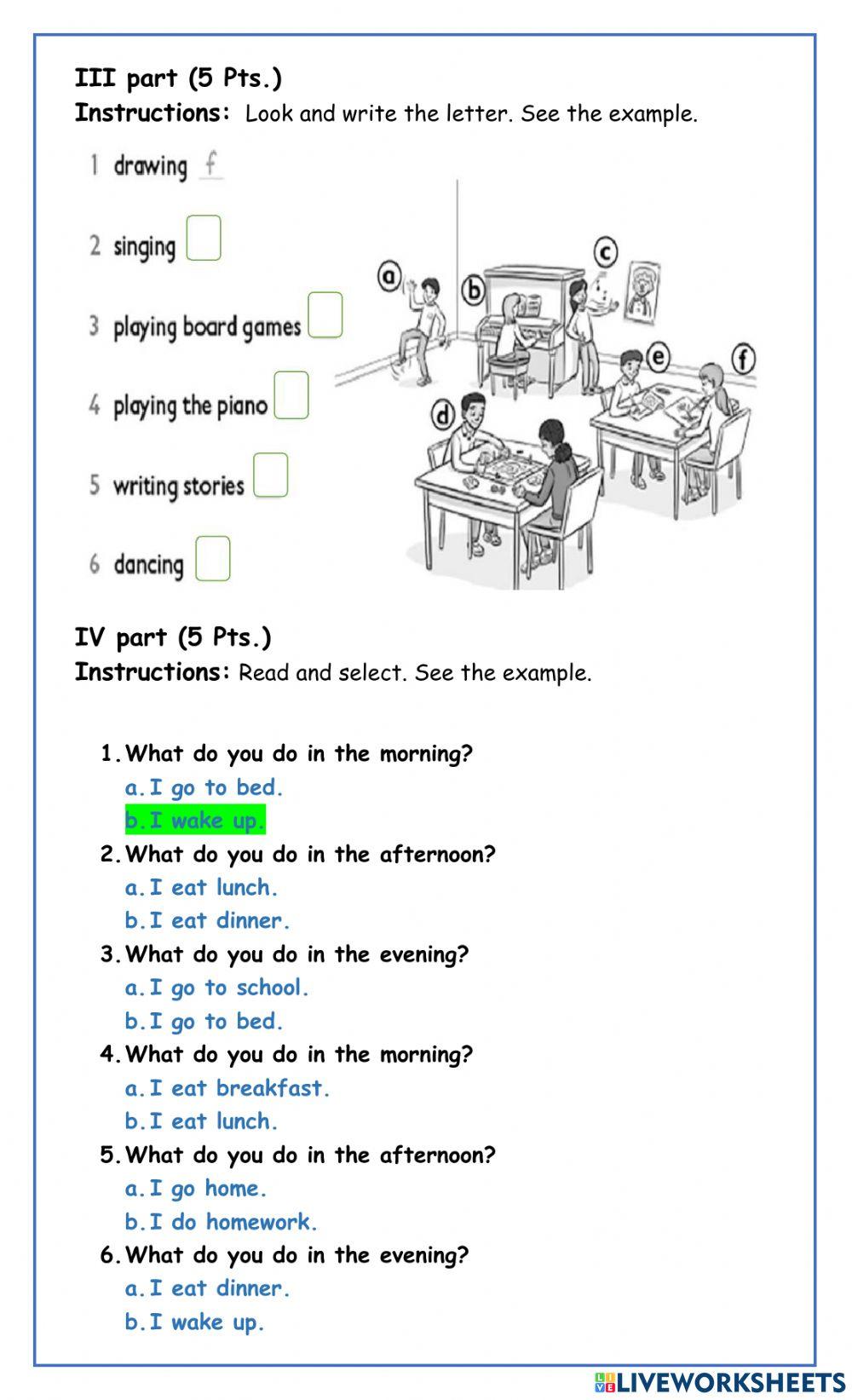 FOURTH UNIT SECOND GRADE FORM B