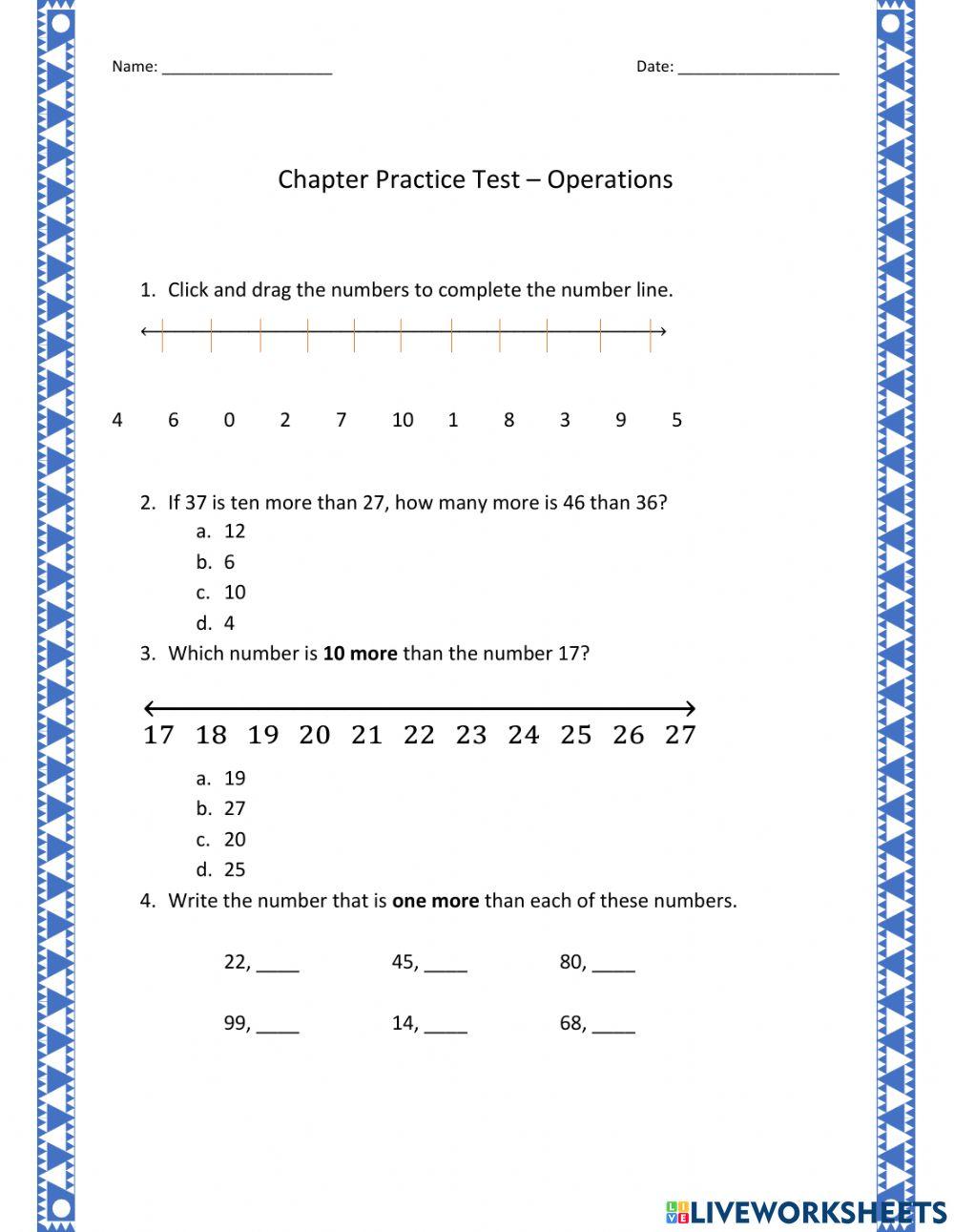 Operations Practice Test