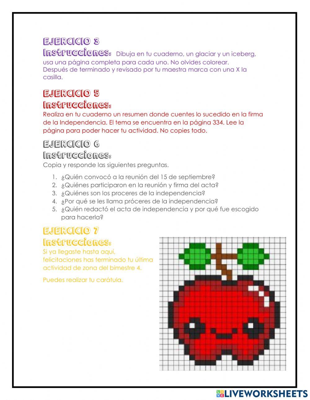 Actividad final de zona- ejercicios de repaso