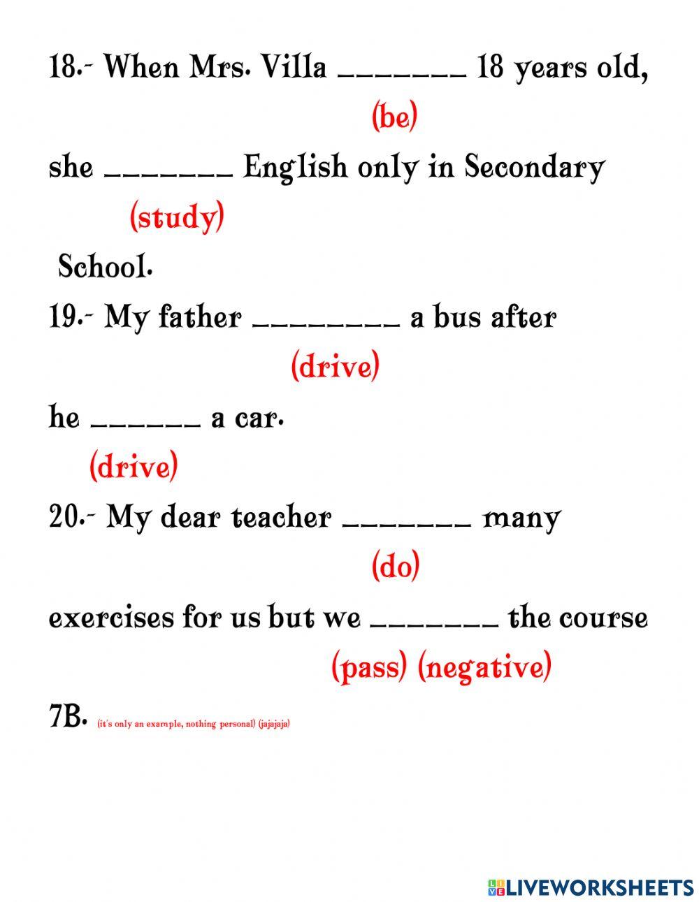 Simple Past vs Past Perfect