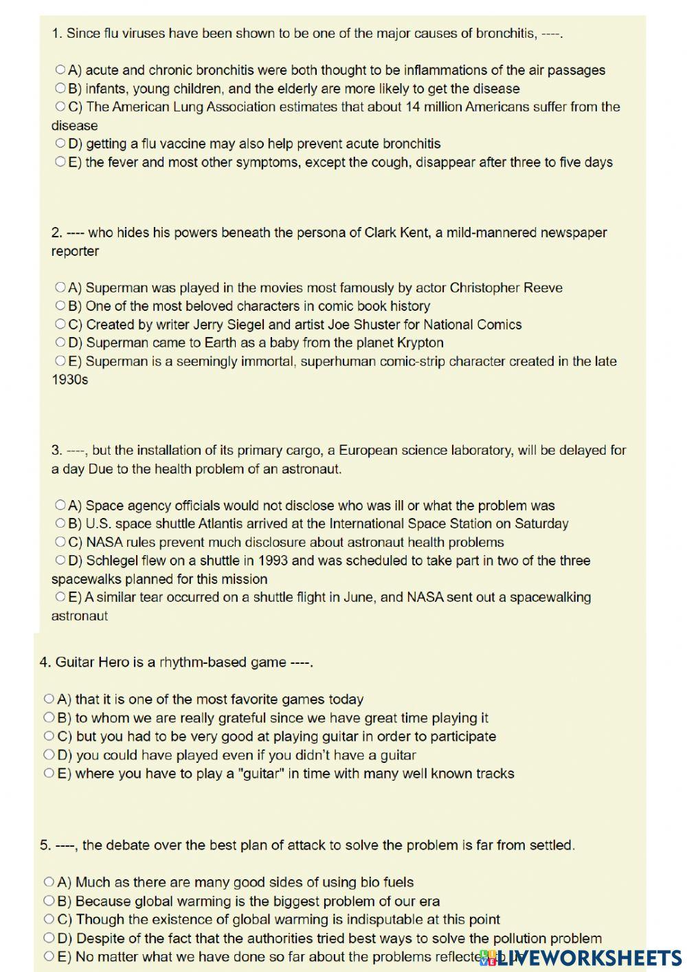 Practice of reading worksheet | Live Worksheets