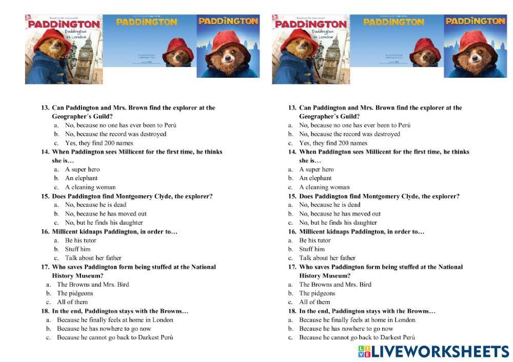 Paddington the movie