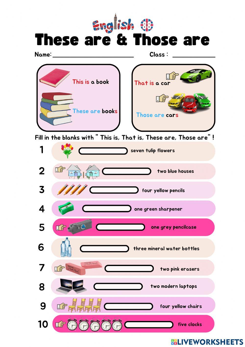 These are & Those are