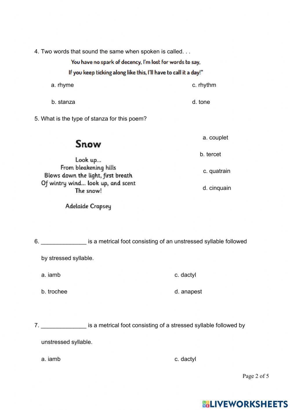 P6 English Worksheet 4276525 Yakub Susanto Live P6 English Worksheet 4276525 Yakub Susanto Live