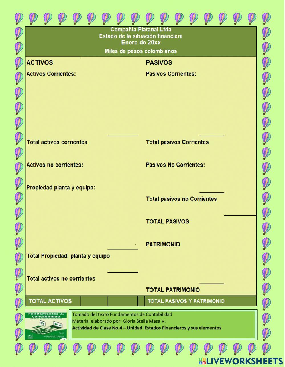 Clase 4 - Libro Diario y estado de situación financiera  (ejercicio 12 Pág.. 93)