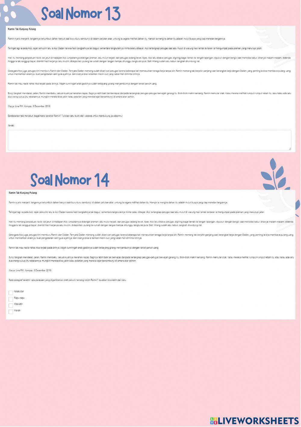 Lat ujicoba ANBK - Literasi