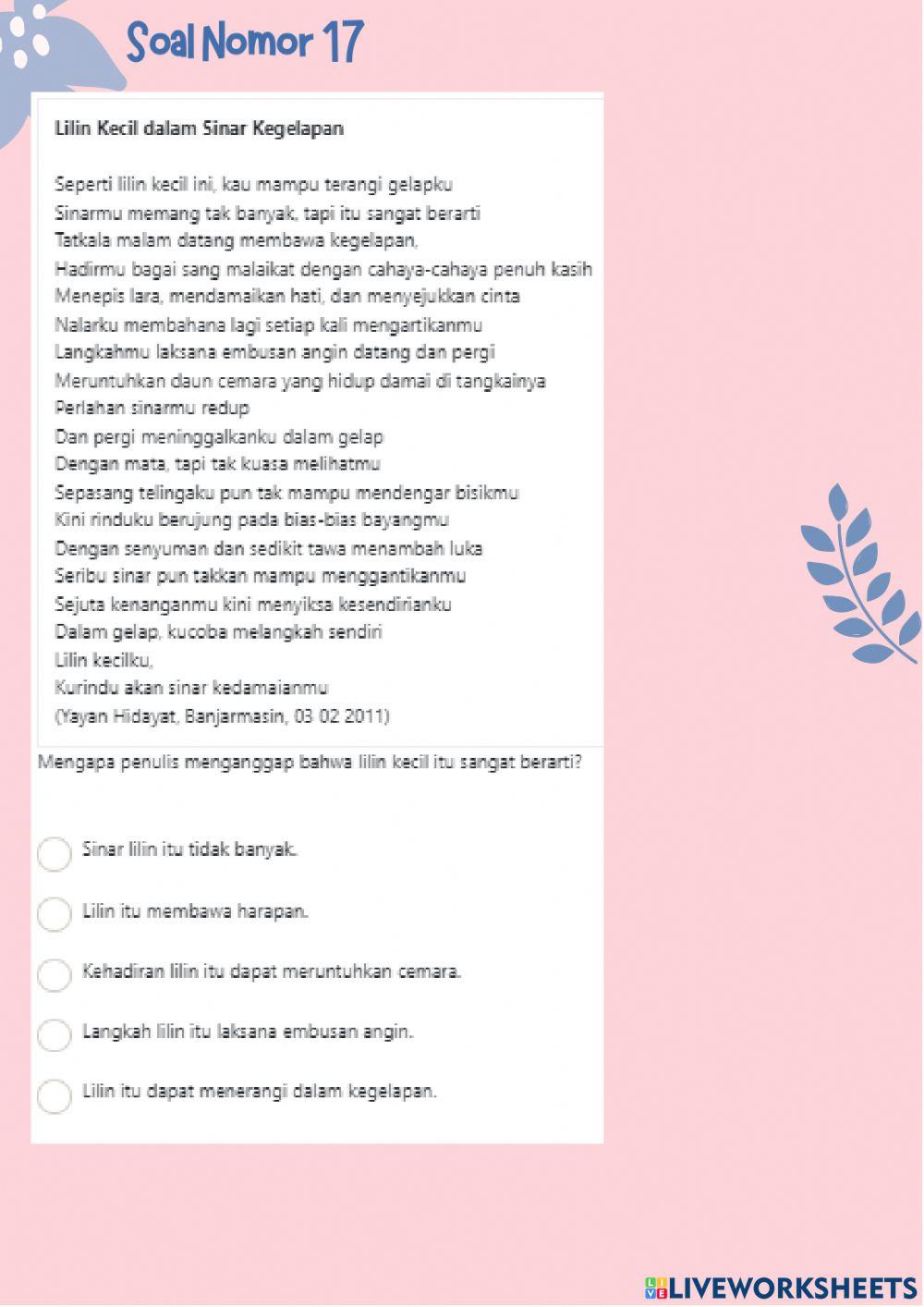 Lat ujicoba ANBK - Literasi